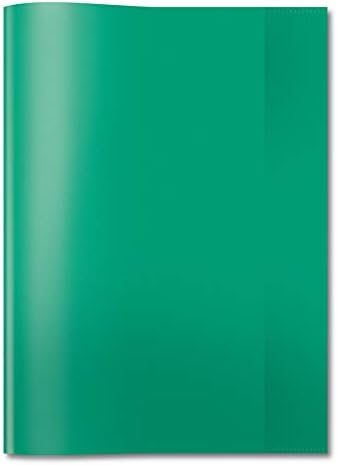 HERMA 19899 Notebook Covers DIN A5 Landscape, Transparent, Book Covers Made of Durable and Wipe-Clean Polypropylene Film, Set of 10 Exercise Book Covers for School Books Clear