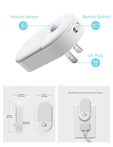 Image of L LOHAS LED Motion Sensor Night Light, Bright Night Lights Plug into Wall