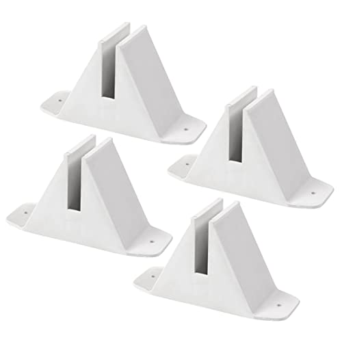 Gatuida Garden Fence Bases: 4pcs Plastic Fence Bases Support Holder Garden Trellis Stand Support Privacy Screen Holder Lawn Accessories