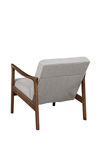Sillón Lounge Retro Madera Gris Claro miniatura 5