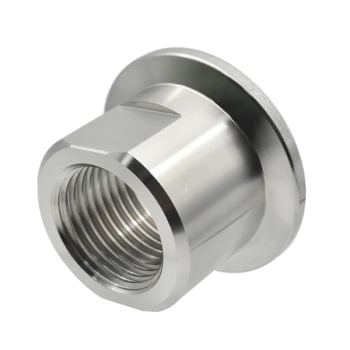 Brida KF40 1" acero inoxidable junta de vacío con rosca interna PT mecanizada 6