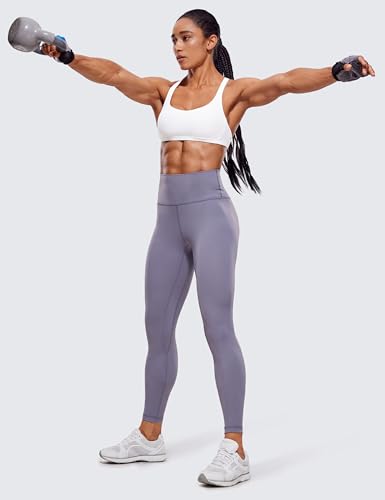 CRZ YOGA Womens Strappy Sports Bra - Criss Cross Back Padded Medium Support Wireless Gym Cami Workout Yoga3