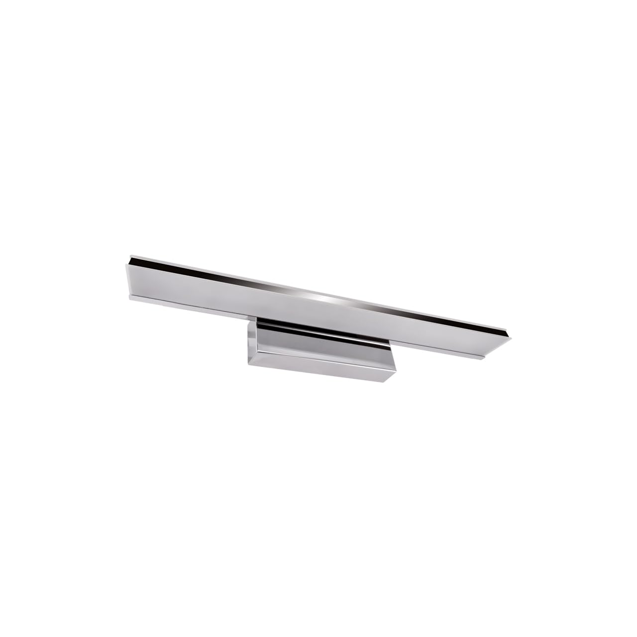 LED Badezimmerleuchte Edelstahl IP44 B: 42 cm Chrom länglich neutralweiß 4100 K 1100 lm Modern Spiegel Licht Wandleuchte Badezimmer