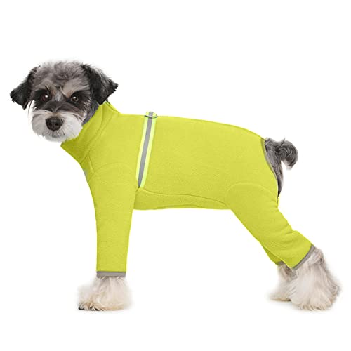 BT Bear Small Dogs Winter Clothes,Dog Winter Warm Coat Soft Fleece with Reflective Zip Dog Onesie Jumpsuit