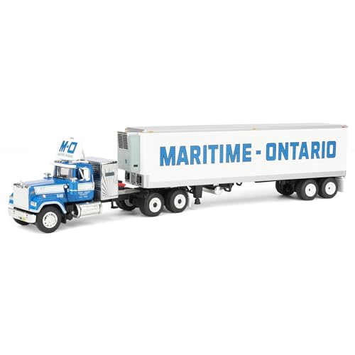 First Gear DCP 1/64 Mack Super-Liner Semi Truck with 40ft Vintage Reefer Trailer, Legacy Series #4: Maritime-Ontario 69-2273