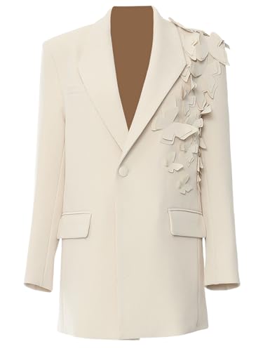 Women Butterfly Over Size Elegant Blazer Lapel Long Sleeve Coat Fashion Spring Autumn Suit Jackets