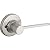 Kwikset Ladera Interior Passage Door Handle, Lever For Closet and Hallway Doors, Reversible Non-Locking Handle Lever, Satin Nickel, with Microban Protection