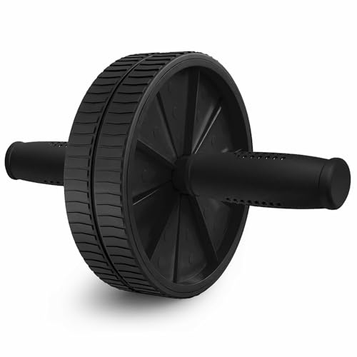 Image of Jaspo AB Drive Abs Roller Wheel with Stainless Steel Rod for Men & Women - Core Strength Training Abdominal Workout Equipment for Home Gym