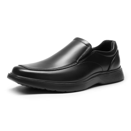 Bruno Marc Men's Dress Shoes Slip On Comfortable Loafers Business Casual Shoes 8 Black