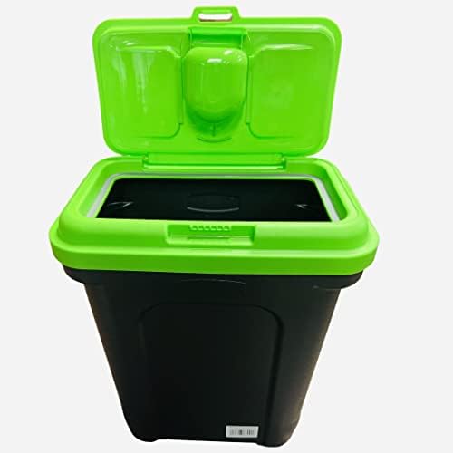 Pet Dry Food Storage Bin Container Dog Cat Animal Bird Seeds Storage Box Tub (Green)
