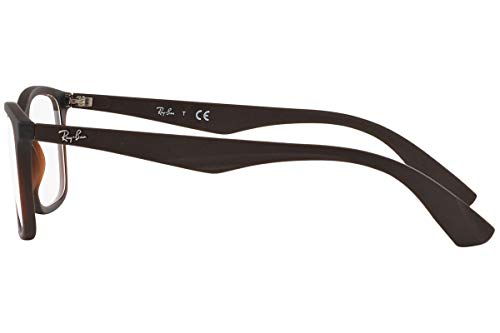 Image of Ray-Ban Unisex Clear Lens Square Frames - 0RX7047