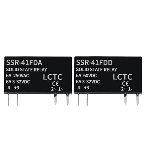 Relé de estado sólido LCTC Slim SSR DC a AC SSR-41FDA SSR-41FDD conmutador electrónico 6A