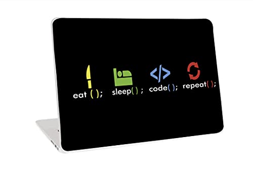 Image of Galaxsia Programmer Vinyl Laptop Skin /Sticker /Cover /Decal Compatible for Any 15 to 15.6 Inches Laptop (Hp /Dell /Sony /Acer /Lenovo /Asus. Etc) Or Notebook.