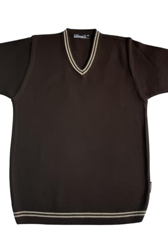 Image of Boy's School Uniform Lining Full Sleeves Sweater - Daffodil
