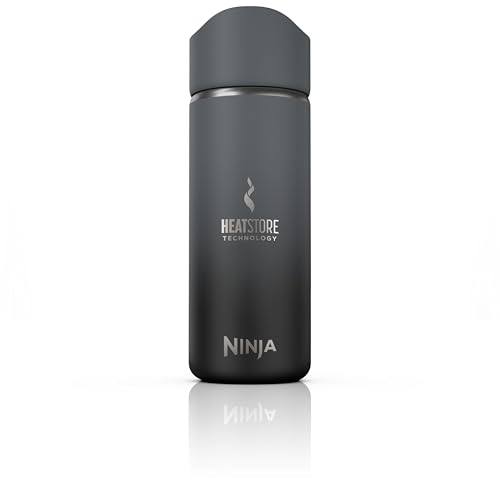 Ninja 400 ml Sip Perfect Hot Drinks Travel Flask, Made BPA-Free, Dishwasher Safe, Insulated Bottle, Black, DW1603EUUKBK