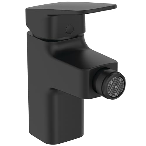 Ideal Standard - Ceraplan Single Lever Bidet Mixer, Evening Black, Black Silk, 47x143x146 mm