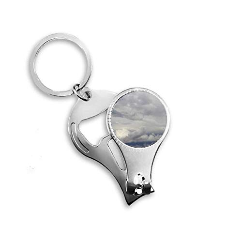 Décapsuleur à ongles Dark Clouds design vent en métal pour bouteilles