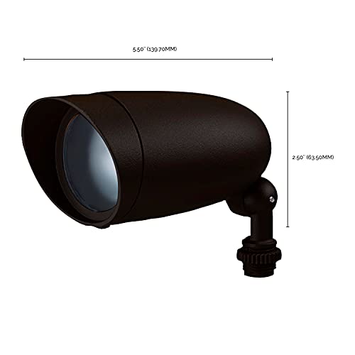 Image of Nuvo Lighting SF76 /645 One Light PAR16 120 Volt Die Cast Aluminum Durable Outdoor Landscape Security Lighting Flood, Dark Bronze