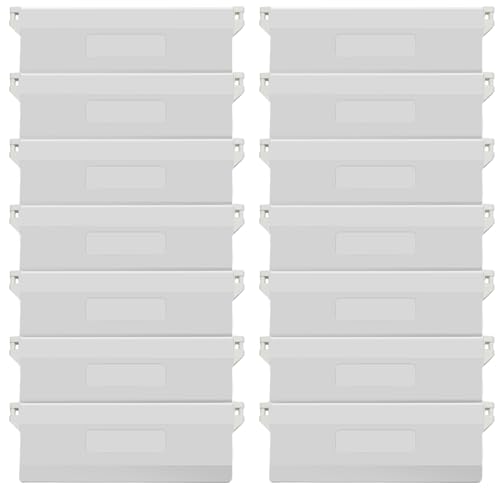 14 Pcs Poids Aveugles Verticaux,127mm Poids pour Stores Verticaux Poids de Store Lattes Poids Inférieur pour Store Plaque de Lestage Lattes Vénitiennes Blanc