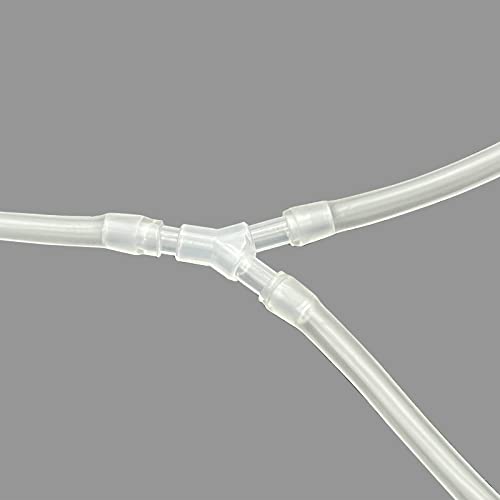 Jomissly Pp Aquarium Filter Accessories 1/4 Inch Y Shaped 3 Way Barbed Connector For Small Water Pipe Air Bubbler,Hose Splitter For Oxygen Tubing thumb #4