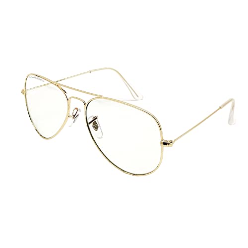 Image of Louis Kouros Armstoner Aviator Classic Trendy 3026 sunglasses | Mirror Lens | 400 UV Protected | For Men's Women's | Medium | 62mm Lens Width