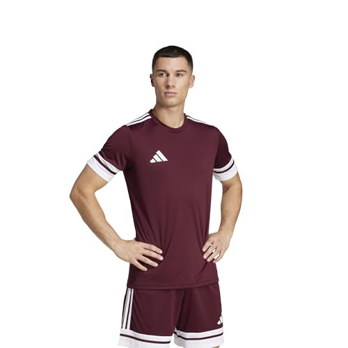 adidas Herren Squadra25 Jersey Short Sleeve Shirt, Team Maroon 2/White, 3XL – Ansicht 2
