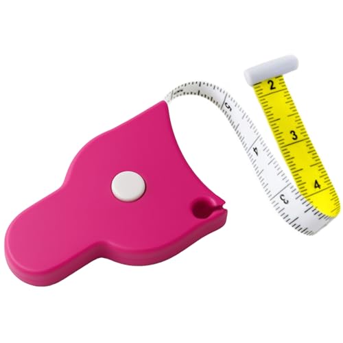 Image of Perfect Body Tape Measure - 80 Inch Automatic Telescopic Tape Measure - Retractable Measuring Tape for Body: Waist, Hip, Bust, Arms, and More (Pink - 80 inch)