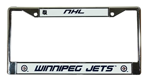 Rico Winnipeg Jets NHL Chrome Metal License Plate Frame