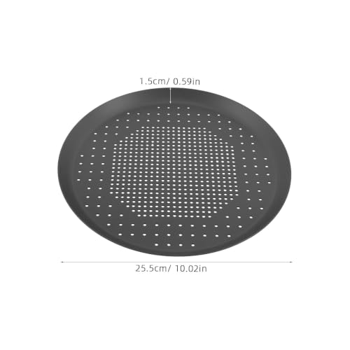 Bandeja para pizza de 23cm con agujeros aluminio que hornea de forma uniforme 3