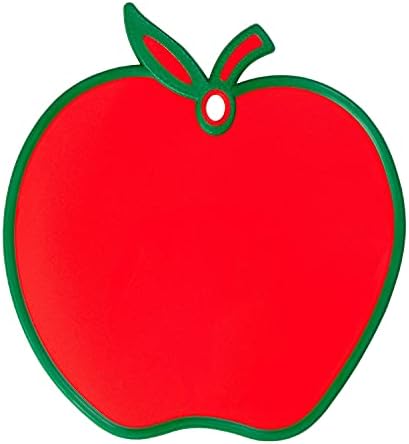 Chef Aid Red Apple Chopping Board, Durable and Practical, Hygienic, Non-Slip Edge, Food Prep