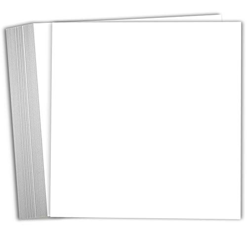 Papier cartonné blanc pour scrapbooking 30,5 x 30,5 cm Hamilco idéal albums photos souvenirs