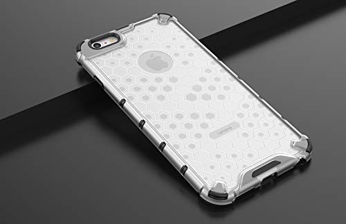 Image of Glasgow Back Case Cover Compatible with Apple iPhone 6s (Honeycomb Pattern) - Transparent