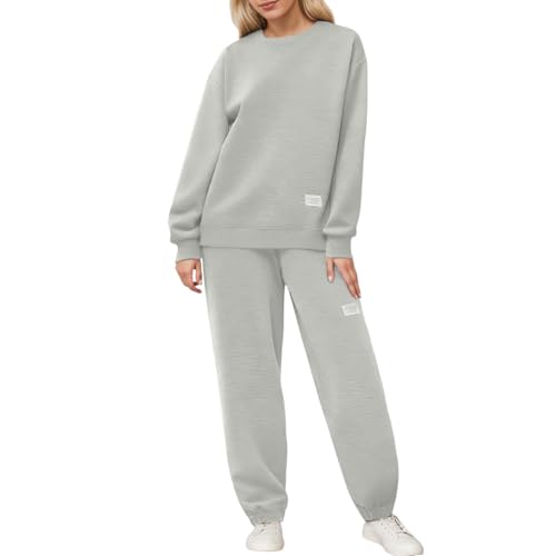 Generico Tuta Sportiva Donna Completo 2 Pezzi Elegante Casual Leggera