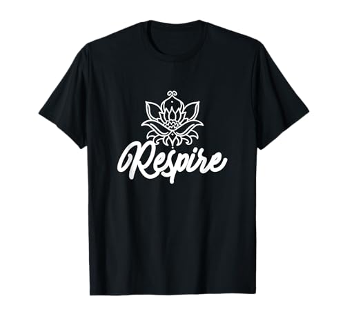 Photo de Respire Lotus Yoga Méditation Sport Relax Homme Femme Cadeau T-Shirt