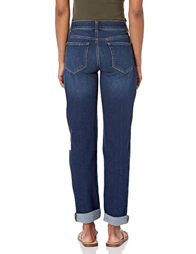 reCreation Women's Misses Roll Cuffed Tapered Leg Boyfriend Jean