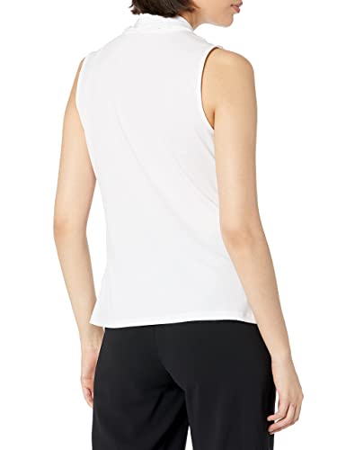 Image of Calvin Klein Women's Sleeveless V-Neck Blouse
