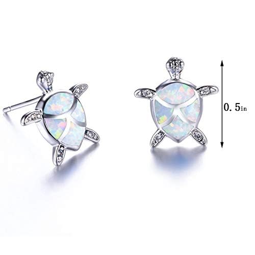 CellCase 4 Pairs Cute Rhinestone Turtle Stud Earrings3