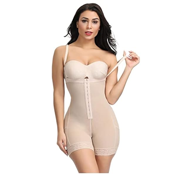 MUSHHE Faja moldeadora de cintura para mujer, prenda modeladora de cuerpo completo, faja quirúrgica postparto, adelgazante, ajustable, levantador de glúteos debajo del busto