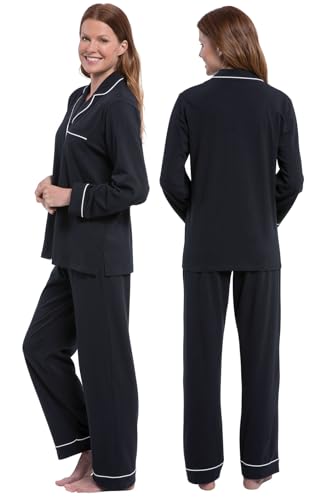 PajamaGram Pajama Set For Women - Pajamas Women Jersey Boyfriend, 100% Cotton2