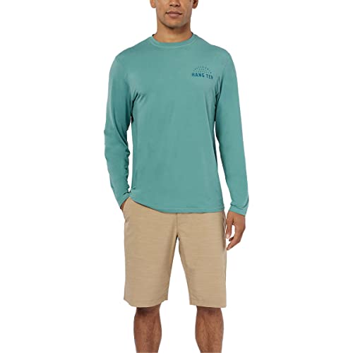 Hang Ten Men's Rashguards - Switchfoot in Green, XXX-Large
