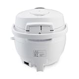 Yum Asia Panda Mini cuiseur à riz avec bol en céramique Ninja et logique floue avancée (3,5 tasses, 0,63 litre) 4 fonctions de cuisson du riz, 4 fonctions multicuiseur, 220-240V (Arctic White) - 4