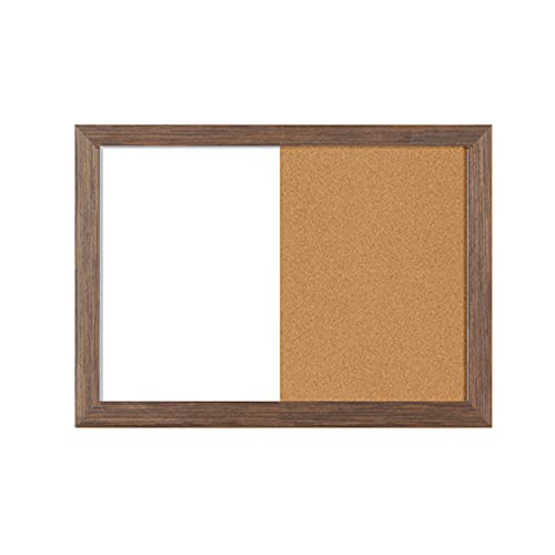 RENRUIRUI Tableau Blanc Magnétique Et Tableau Combiné en Liège Petit Babillard De Message Encadré Mural,pour Le Plan De Planification des Tâches Ou Le Tableau De Vision 30X40CM