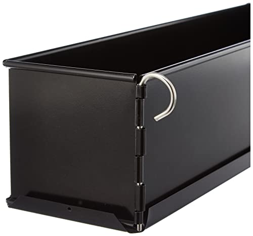 Paderno Form Pate, Pastetenform lang Uni Mini mit Scharnier für Pastetenkruste, Spülmaschinenfest, 35 cm, Schwarz – Ansicht 4