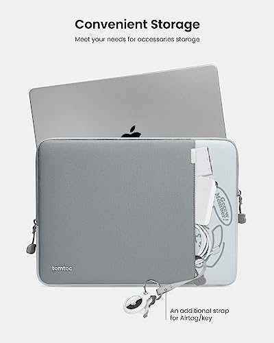 Image of tomtoc 360 Protective Laptop Sleeve for 16-inch MacBook Pro M5 Pro /Max (2026) A3428 A3429, M4 /M3 /M2 /M1 A3403 A3186 A2991 A2780, Water-Resistant MacBook Case Bag with Accessory Pocket Fits Dell XPS 16