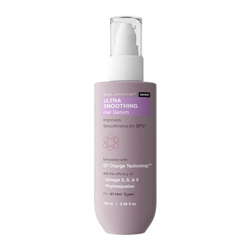 Bare Anatomy Ultra Smoothing Hair Serum For Dry & Frizzy Hair | Restores Smoothness & Texture | Powered By Carbohydrate Complex & Niacinamide | For Women & Men | SLS & Paraben Free | Vegan | 100ml