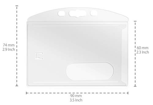 MyGadget 2x ID-kaarthoes hard plastic JoJo met karabijnhaak & riemclip - 70cm koord ID-kaart jojo office ID… - Image 5