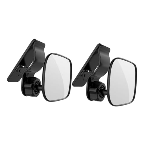 JECOMPRIS 360° Adjustable Mirror Rear Auxiliary Mirror for Boys and Girls Suction Cup Mount 2 Pack Enhance Rear View Safety