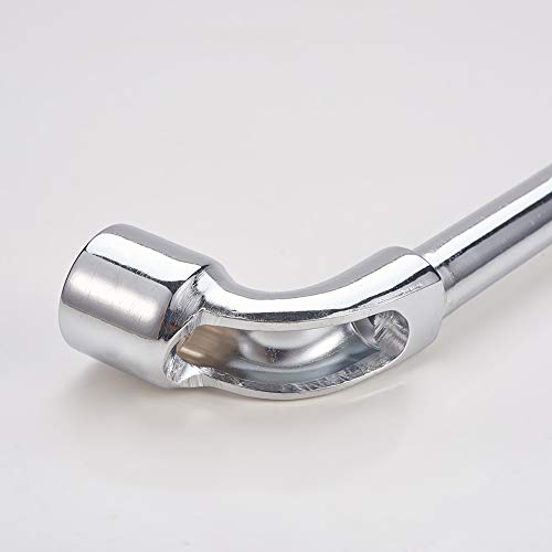 Auniwaig 17Mm Metric L Shaped Hex Socket Wrench Cr-V Chrome Plated Finish Handle Elbow Double-Head Casing Bit Holder Manuel Repair Tool For Electrician Mechanic Repair Shop #TOP1