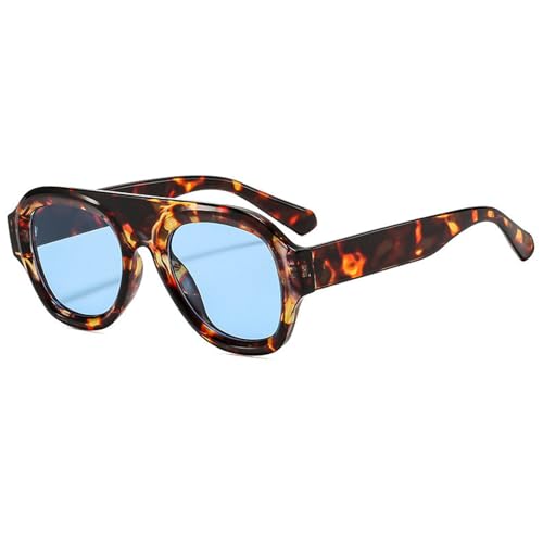 COTIA Oversized Trendy Pilot Sunglasses for Women Men Vintage Square Personality Sun Glasses Outdoor Travel Eyewear