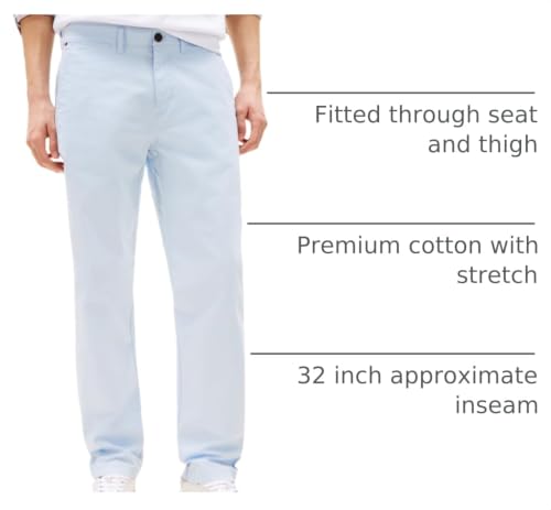 Image of Tommy Hilfiger Men's Stretch Cotton Chino Pants in Custom Fit